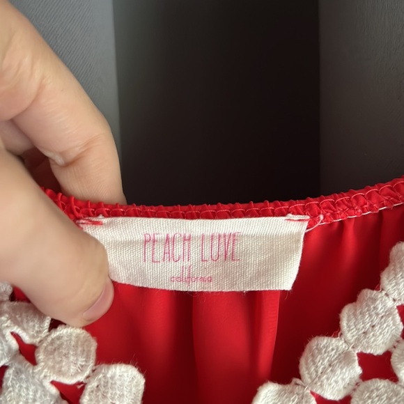 Red Romper — Peach Love - Picture 3 of 3